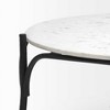 HomeRoots 36" Brown and Black Wood and Metal Round Coffee Table - 4 of 4