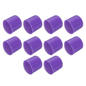Unique Bargains Vinyl Rubber Screw Thread Bolt Plug Round Tube Insulated Protective Caps 10 Pcs - 1 of 4