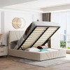 NicBex Queen/Full Size Upholstered Platform Bed with Linen Headboard and a Hydraulic Storage System for Adults - 2 of 4