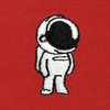 Dalix Astronaut Embroidered Hoodie Fleece Sweatshirt Zip Front Mens - 2 of 4