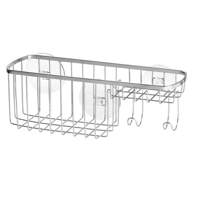 Idesign Milo Metal Wire Hanging Shower Caddy Baskets And Towel Bar Chrome :  Target