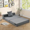 Costway Folding Mattress with Pillow 6 Inch Tri-fold Sofa Bed with High-Density Foam - 4 of 4