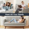 Dyonery 65.4" Loveseat Sofa, Mid Century Modern Decor Love Seat Couches for Living Room, Button Tufted Upholstered Small Couch - 4 of 4