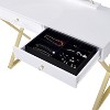 PAGED Vanity Desk Rustic Makeup Table with Mirror, 4 Storage Drawers for Living Room, Bedroom - 2 of 4