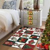 Coolmee Christmas Rugs for Entryway,2x3 Bedroom Bedside Rug Washable Xmas Style Non Slip Holiday Decor Throw Rug Front Door Mat Small - 4 of 4