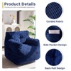 MAXYOYO Bean Bag Chair, Tufted Corduroy Bean Bag Couch Lazy Chair with Filler for Adult Teen - 3 of 4