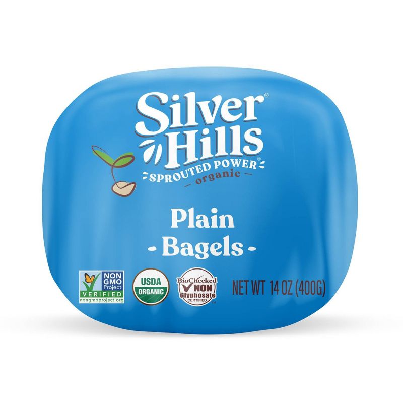 Silver Hills Bakery Organic Sprouted Power Bagels Plain - 14oz/5ct, 6 of 9