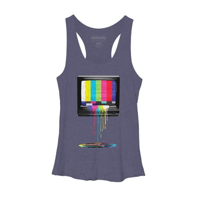 Women's Design By Humans Retro TV By clingcling Racerback Tank Top