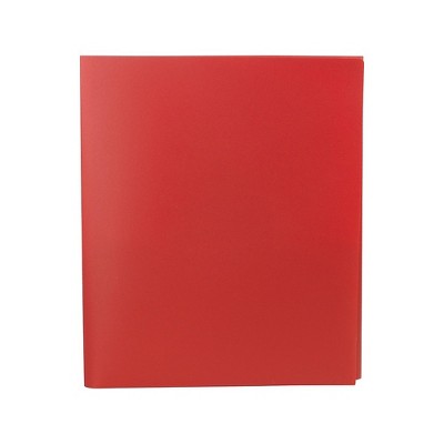 Staples Pocket Folder Tri-Fold Red 5/Pack (23300) 951441