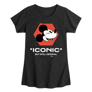Girls' - Disney - Mickey Mouse Fitted Short Sleeve Graphic T-Shirt - 1 of 4