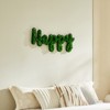 DSVIMOY HAPPY Letter Art Moss Wall Decor for Hallway Office Wall Decor, Green, 31.5"*15.2"*1.58" - 4 of 4