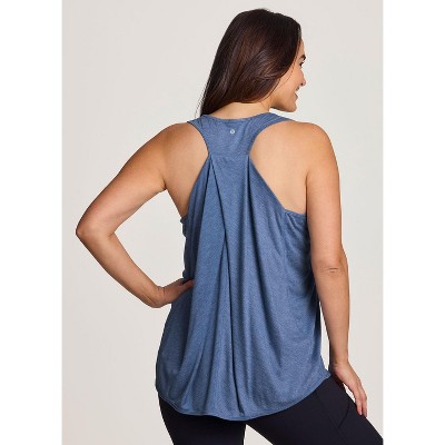 RBX Active Women's Super Soft Relaxed Fit Twist Racerback Tunic Tank Top