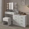 Karl Home | Large Makeup Vanity with Lights Drawers and Storage - 2 of 4