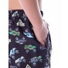 Monster Jam Boys' Dragon Zombie Grave Digger Megalodon Allover Swim Trunks Black - 4 of 4