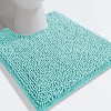 Home Mart Goods 2 Piece Set Spa Blue Soft Cozy Plush Chenille Bath Mat Bathroom Rug - 4 of 4