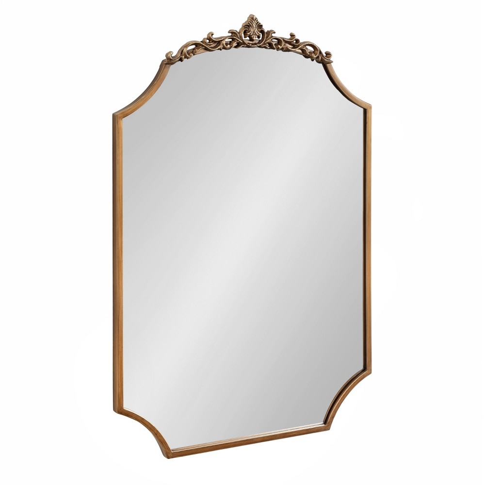 Photos - Wall Mirror Kate & Laurel All Things Decor 24"x36" Arendahl Traditional Scallop Mirror