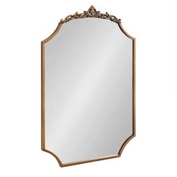 Kate & Laurel All Things Decor 24"x36" Arendahl Traditional Scallop Mirror Gold