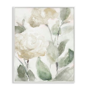 Stupell Industries Charming Abstract Florals Framed Giclee Art, White, 24" x 30" - 1 of 4