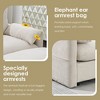 Whisen Oversized Chenille Sectional Sofa with Storage Ottoman and Pockets, Adjustable Phone Holder and Charging Ports - 4 of 4