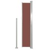 vidaXL Side Awning Brown Polyester with PU coating, Powder-coated steel - 3 of 4