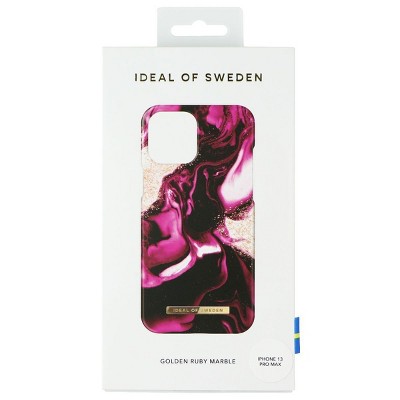 iDeal of Sweden Printed Case for iPhone 13 Pro Max - Golden Ruby Marble