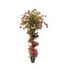 Artificial Bougainvillea Tree with Realistic Flowers and Leaves, Lightweight Potted Faux Plant for Office, Living Room, Balcony, or Garden - 2 of 4