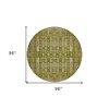 Olive Green Taupe And Beige Moroccan Washable Indoor Outdoor Area Rug - 3 of 4