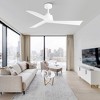 Airsurfer 52-Inch 6 Speeds White Ceiling Fans with Remote No - 4 of 4