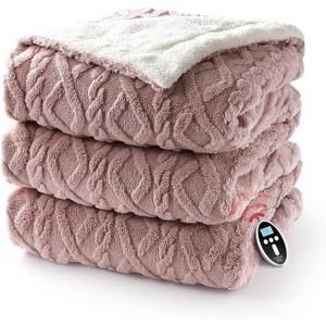 Heated Throw Blanket 50"x60", Grey Tufted Electric Lap Blanket with 6 Heat Levels & 4 Timer Settings, Washable ETL Certified Heating Blanket - 1 of 4