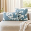 REGALWOVEN Velvet Soft Decorative Plum Blossom Embroidery Pillowcases 2 Pcs - 2 of 4