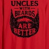 Men's - Instant Message - Uncle With Beards Are Better Long Sleeve Graphic T-Shirt - 2 of 4