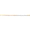 Black Bow Jewelry 1.5mm 14k Tri-Color Gold D/C Solid Rope Chain Anklet or Bracelet - 2 of 4