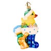 Christopher Radko 5.5 Inch Down With Fur In Blue Tree Ornaments - 2 of 3
