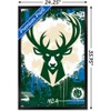 Trends International NBA Milwaukee Bucks - Maximalist Logo 23 Framed Wall Poster Prints - 3 of 4