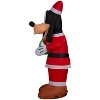 Gemmy Christmas Inflatable Goofy in Santa Suit, 4 ft Tall, Multi - 3 of 3