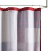 PAGED Inspired Plaid Cotton Shower Curtain, 72x72" Pieced Cotton Shower Curtain for Bathroom, 144TC Lined Multicolored Fabric Shower Curtain - 2 of 4