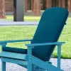 Emma and Oliver All-Weather Indoor and Outdoor Cushions for Adirondack Chairs and High Back Patio Chairs - 4 of 4