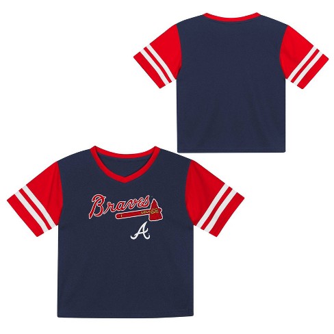 MLB Atlanta Braves Toddler Boys' Pullover Team Jersey - 12M