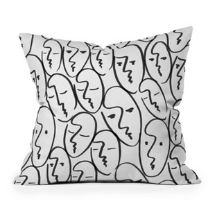 Summer Sun Home Art 'You Me' Square Throw Pillow Black - Deny Designs - 1 of 4