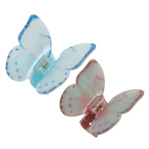 Unique Bargains Halloween Christmas Hair Clips Butterfly 3.74"x3.54"x1.97" 4 Pcs - 1 of 4