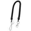 Unique Bargains Flexible Lobster Clasp Stretch Coiled Cord Keychain Black 15" - 3 of 4