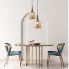 7" Regan Champagne Glass Pendant Light - River of Goods - 4 of 4