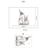 Rabbit Pattern Wall Sticker, Wall Decals for Kids Bedroom, Removable Cartoon Animal Wall Stickers for Nursery Decoration, 30 * 40CM - 4 of 4