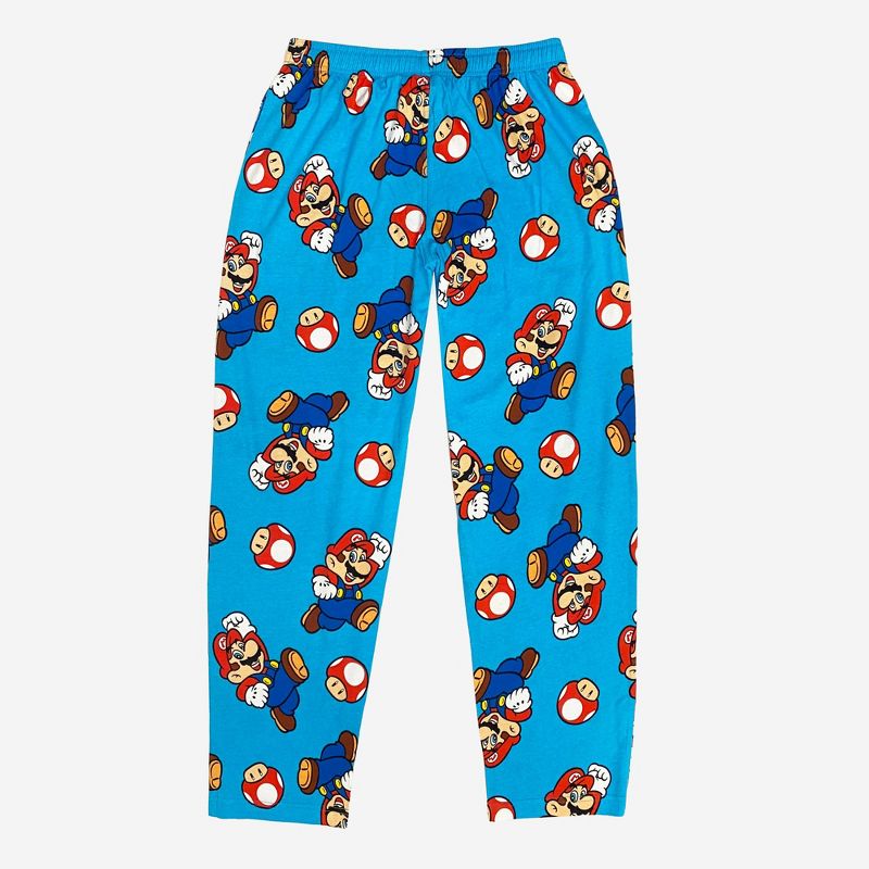 Men&#39;s Nintendo Super Mario Knit Lounge Pajama Pants - Blue, 4 of 5