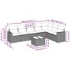 vidaXL Garden Sofa Set Grey PE rattan Large Modular Garden Sofa Set - 3 of 4