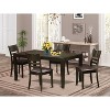 Gothic Dining Set - Table & Chairs - Grandeur Rectangle Table with Leaf - Elegant Dining Room Furniture - 2 of 4