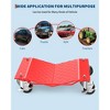 Car Wheel Dolly Set of 2/4, 3000/6000LBS Capacity Heavy Duty Vehicle Mover Dolly with Brakes for Moving Cars, Trucks, Trailers and Motorcycles - 3 of 4