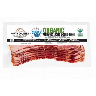 North Country Smokehouse Organic Applewood Smoked Sugar Free Bacon - 8oz