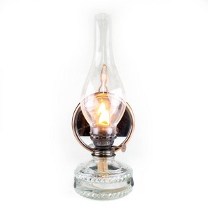 Lehman's Oil Lamp with Reflector - Securely Mounts to Wall or Free Stands, Indoor Kerosene or Oil Lantern, 12" with Reflector, Chimney and Wick - 1 of 4