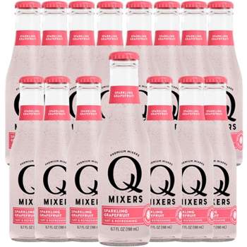 Q Mixers Sparkling Grapefruit, Premium Cocktail Mixer Made with Real Ingredients 6.7oz Bottle | 15 PACK